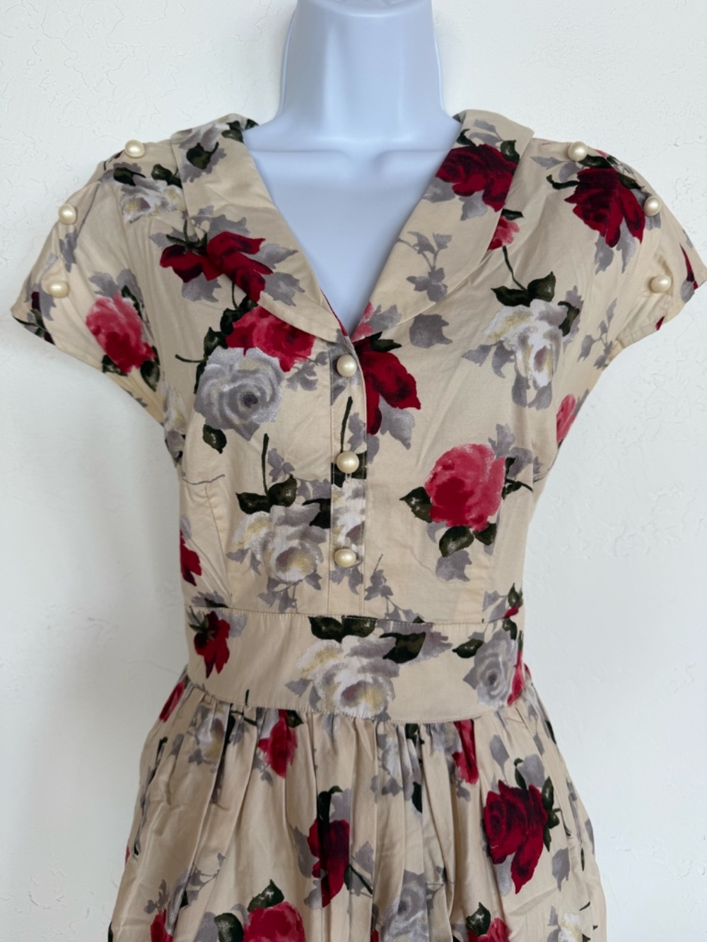 Hell Bunny Retro Vintage Dress Summer Garden Party - Picture 2 of 7